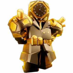 Golden Future Large Clockman